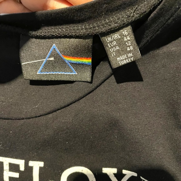 Pink Floyd Black Tank Top With Crochet Trim - Picture 5 of 9